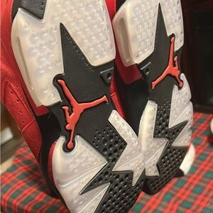 Jordan Red and Black Sneakers